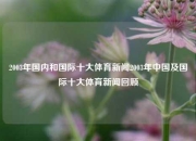 2003年国内和国际十大体育新闻2003年中国及国际十大体育新闻回顾